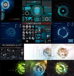 信息科技背景矢量素材 辦公商務(wù)與生活工作的完美融合